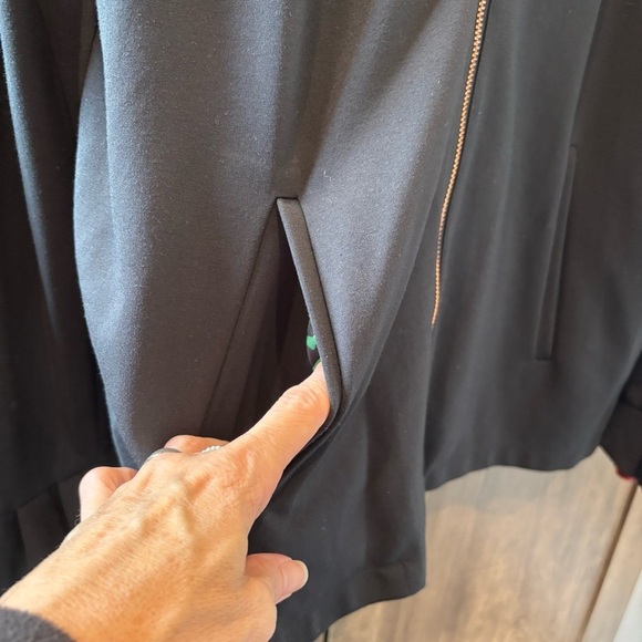 Soft Surroundings Large Philomena Jacket Ruffle Neck Black - Picture 8 of 14